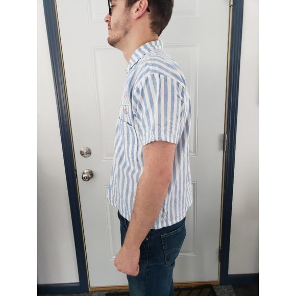 Vintage 80s Panama Jack Button Down Shirt - Picture 2 of 5